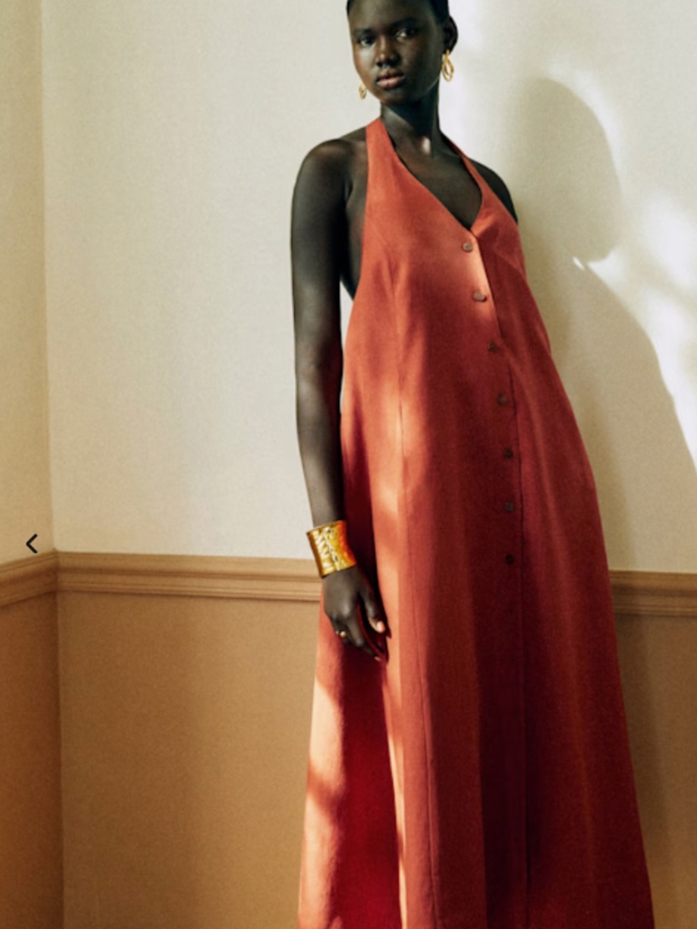 Sezane Vimala Dress Chestnut - Size 40